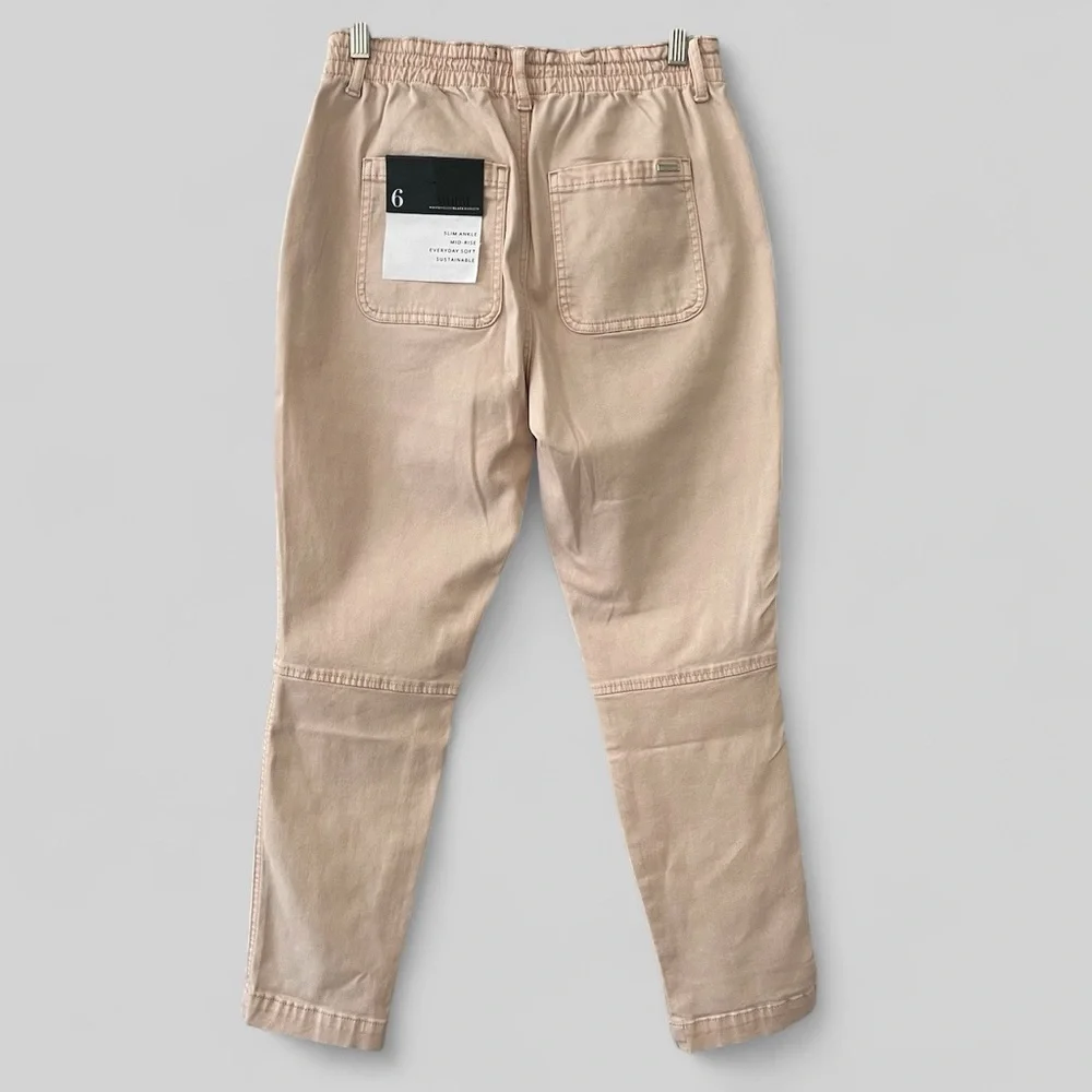 WHITE HOUSE BLACK MARKET Utility Pants Womens Size 6 Slim Ankle Blush Pockets - Picture 2 of 10